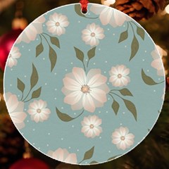 Flora Floral Flower Flowers Pattern Uv Print Acrylic Ornament Round by Apenda