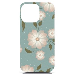 Flora Floral Flower Flowers Pattern Iphone 14 Pro Max Black Uv Print Case by Apenda