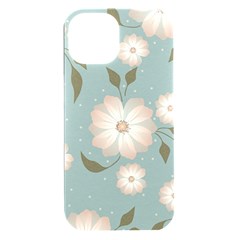 Flora Floral Flower Flowers Pattern Iphone 15 Plus Black Uv Print Pc Hardshell Case by Apenda