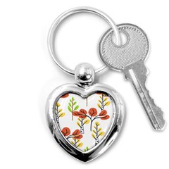 Tree Auntumn Leaf Key Chain (heart) by anzea