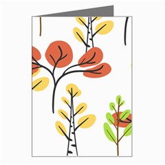 Tree Auntumn Leaf Greeting Card