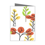 Tree Auntumn Leaf Mini Greeting Card Right