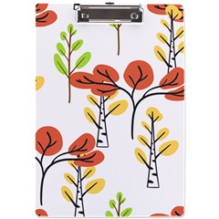 Tree Auntumn Leaf A4 Acrylic Clipboard by anzea