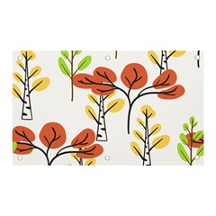 Tree Auntumn Leaf Banner And Sign 5  X 3 