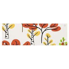 Tree Auntumn Leaf Banner And Sign 6  X 2 