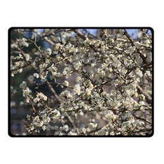 Pear Tree In Full Bloom Two Sides Fleece Blanket (small) by ExtraGoodSauce