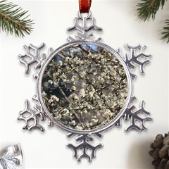 Pear Tree in Full Bloom Metal Large Snowflake Ornament