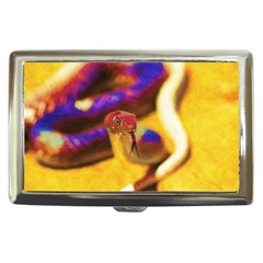 Vibrant Forked-tongue Snake Art Cigarette Money Case by ExtraGoodSauce