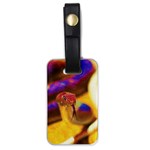 Vibrant Forked-Tongue Snake Art Luggage Tag (one side) Front