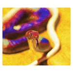 Vibrant Forked-Tongue Snake Art Two Sides Premium Plush Fleece Blanket (Kids Size) 50 x40  Blanket Back