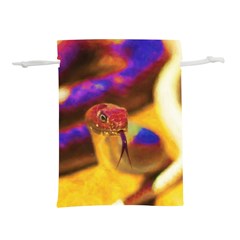 Vibrant Forked-tongue Snake Art Lightweight Drawstring Pouch (m) by ExtraGoodSauce