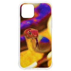 Vibrant Forked-tongue Snake Art Iphone 12/12 Pro Tpu Uv Print Case by ExtraGoodSauce