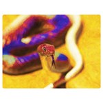 Vibrant Forked-Tongue Snake Art Two Sides Premium Plush Fleece Blanket (Baby Size) 40 x30  Blanket Front