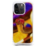 Vibrant Forked-Tongue Snake Art iPhone 14 Pro TPU UV Print Case Front