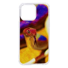 Vibrant Forked-tongue Snake Art Iphone 14 Pro Max Tpu Uv Print Case by ExtraGoodSauce