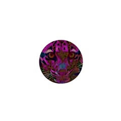 Pink And Purple Leopard 1  Mini Buttons by ExtraGoodSauce