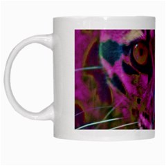 Pink And Purple Leopard White Mug by ExtraGoodSauce