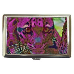 Pink And Purple Leopard Cigarette Money Case by ExtraGoodSauce