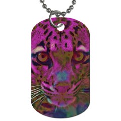 Pink And Purple Leopard Dog Tag (two Sides) by ExtraGoodSauce