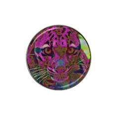 Pink And Purple Leopard Hat Clip Ball Marker (4 Pack) by ExtraGoodSauce