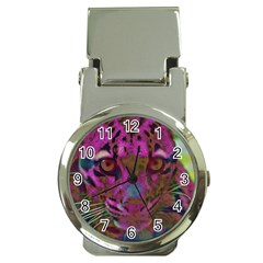 Pink And Purple Leopard Money Clip Watches by ExtraGoodSauce