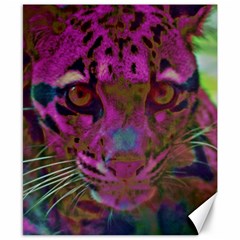 Pink And Purple Leopard Canvas 8  X 10  by ExtraGoodSauce