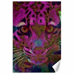 Pink And Purple Leopard Canvas 20  X 30  by ExtraGoodSauce