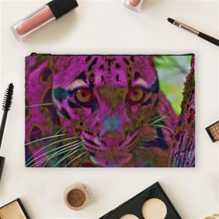 Pink And Purple Leopard Cosmetic Bag (large) by ExtraGoodSauce