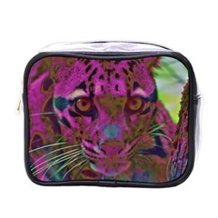 Pink And Purple Leopard Mini Toiletries Bag (one Side) by ExtraGoodSauce