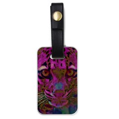 Pink and Purple Leopard Luggage Tag (one side)