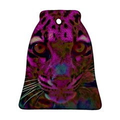 Pink And Purple Leopard Ornament (bell)