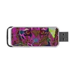 Pink And Purple Leopard Portable Usb Flash (two Sides) by ExtraGoodSauce