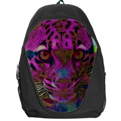 Pink And Purple Leopard Backpack Bag by ExtraGoodSauce