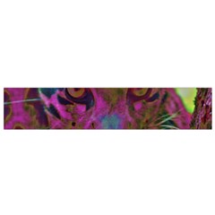 Pink And Purple Leopard Small Premium Plush Fleece Scarf