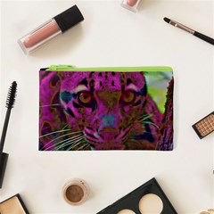 Pink And Purple Leopard Cosmetic Bag (xs) by ExtraGoodSauce