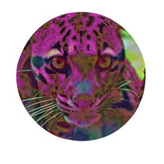 Pink And Purple Leopard Mini Round Pill Box (pack Of 5) by ExtraGoodSauce