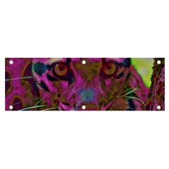 Pink And Purple Leopard Banner And Sign 6  X 2  by ExtraGoodSauce