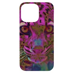 Pink And Purple Leopard Iphone 14 Pro Max Black Uv Print Case by ExtraGoodSauce