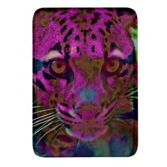 Pink And Purple Leopard Rectangular Glass Fridge Magnet (4 Pack) by ExtraGoodSauce