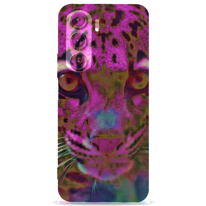 Pink and Purple Leopard Samsung Galaxy S24 Plus 6.7 Inch Black TPU UV Case