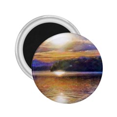 Serene Sunset Over Water 2 25  Magnets by ExtraGoodSauce