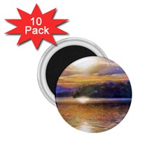 Serene Sunset Over Water 1 75  Magnets (10 Pack)  by ExtraGoodSauce