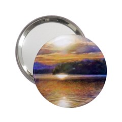 Serene Sunset Over Water 2 25  Handbag Mirrors by ExtraGoodSauce