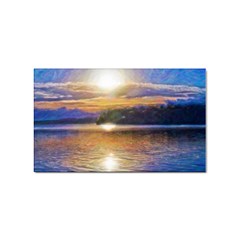 Serene Sunset Over Water Sticker (rectangular) by ExtraGoodSauce