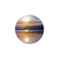 Serene Sunset Over Water Golf Ball Marker (4 Pack) by ExtraGoodSauce