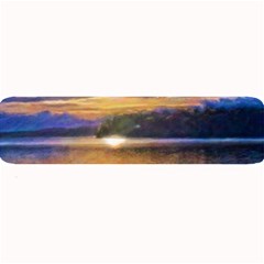 Serene Sunset Over Water Large Bar Mat by ExtraGoodSauce