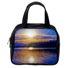 Serene Sunset Over Water Classic Handbag (one Side) by ExtraGoodSauce