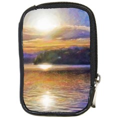 Serene Sunset Over Water Compact Camera Leather Case by ExtraGoodSauce