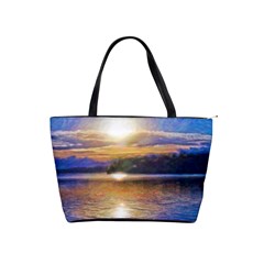 Serene Sunset Over Water Classic Shoulder Handbag by ExtraGoodSauce