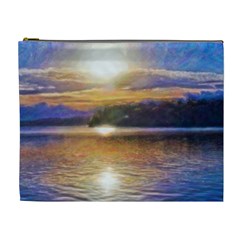 Serene Sunset Over Water Cosmetic Bag (xl) by ExtraGoodSauce